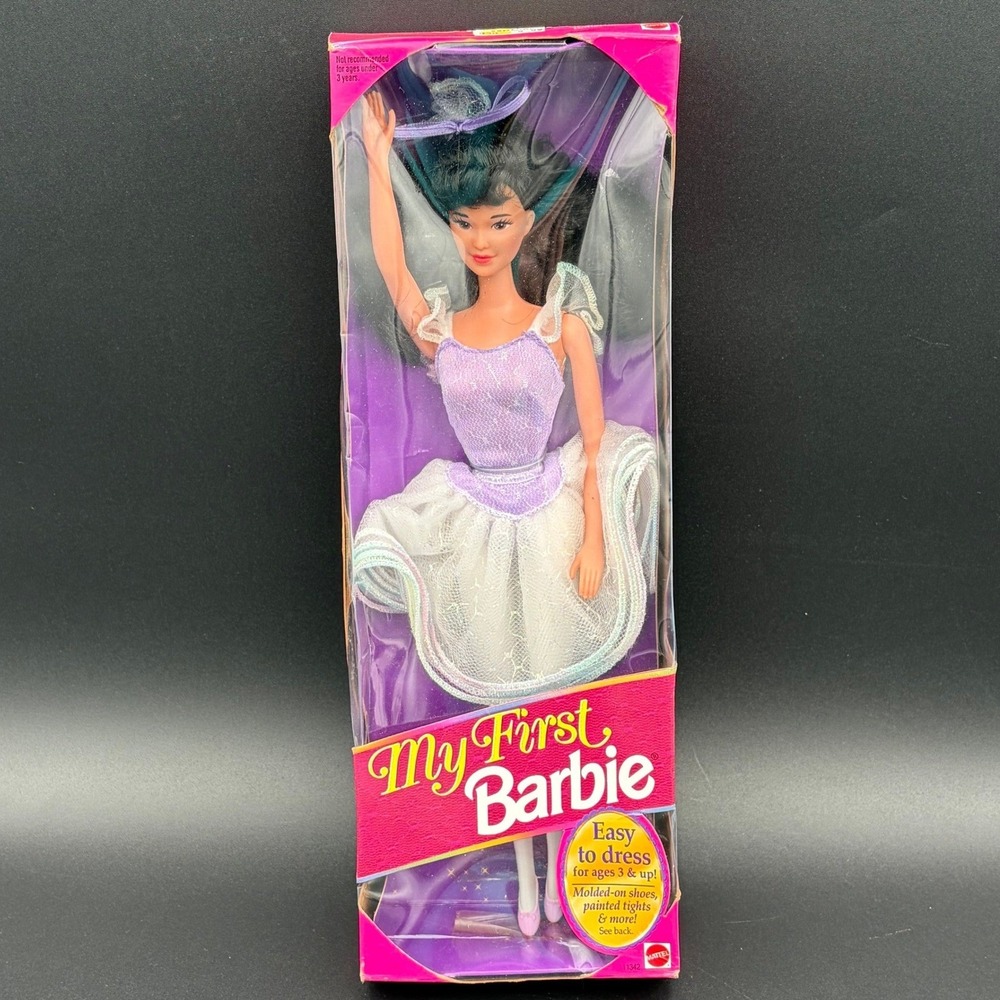 Mattel My First Barbie Ballerina 11342 Asian Doll Black Hair NRFB 1993
